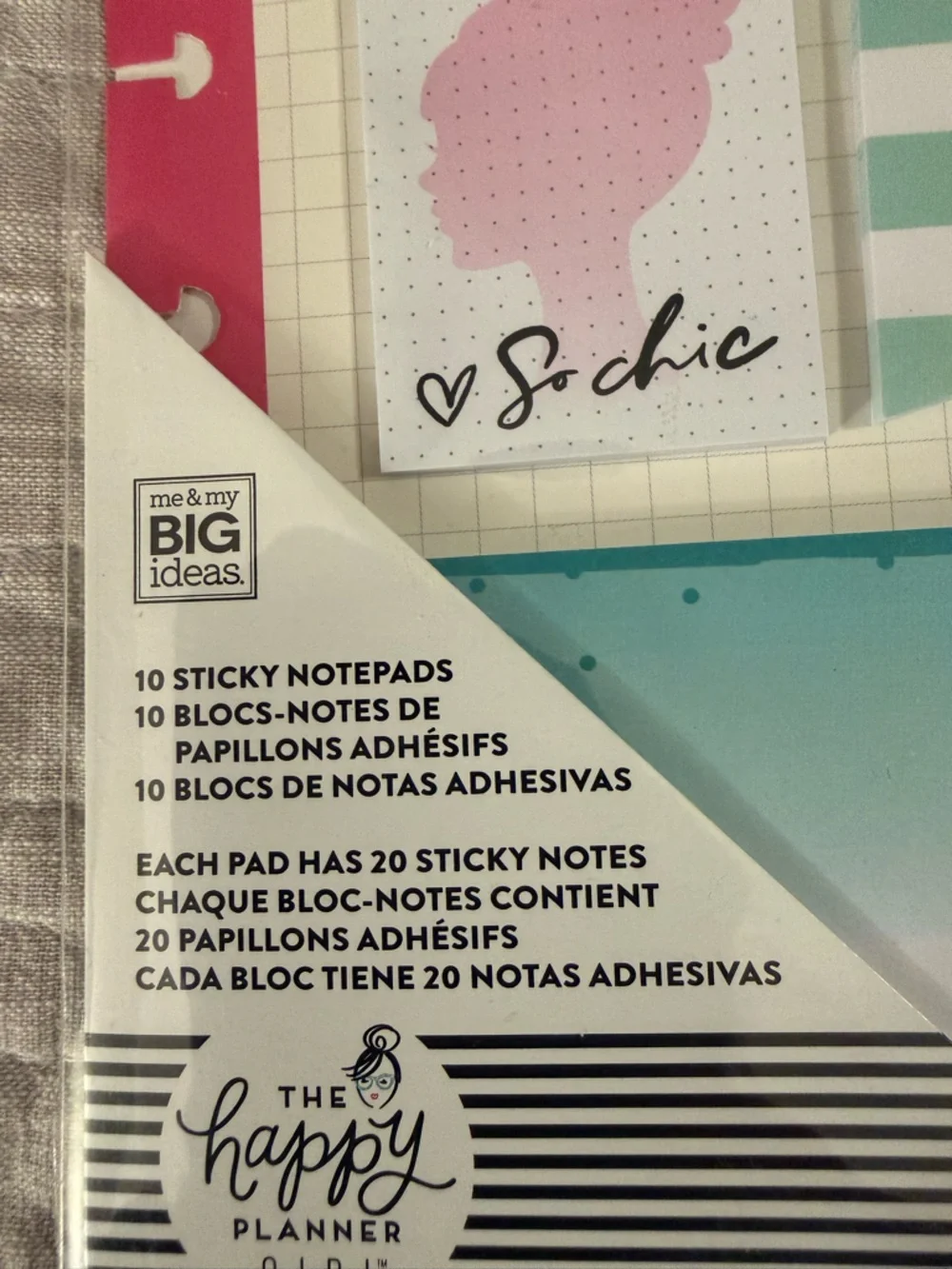The Happy Planner Glam Girl Sticky Note Set